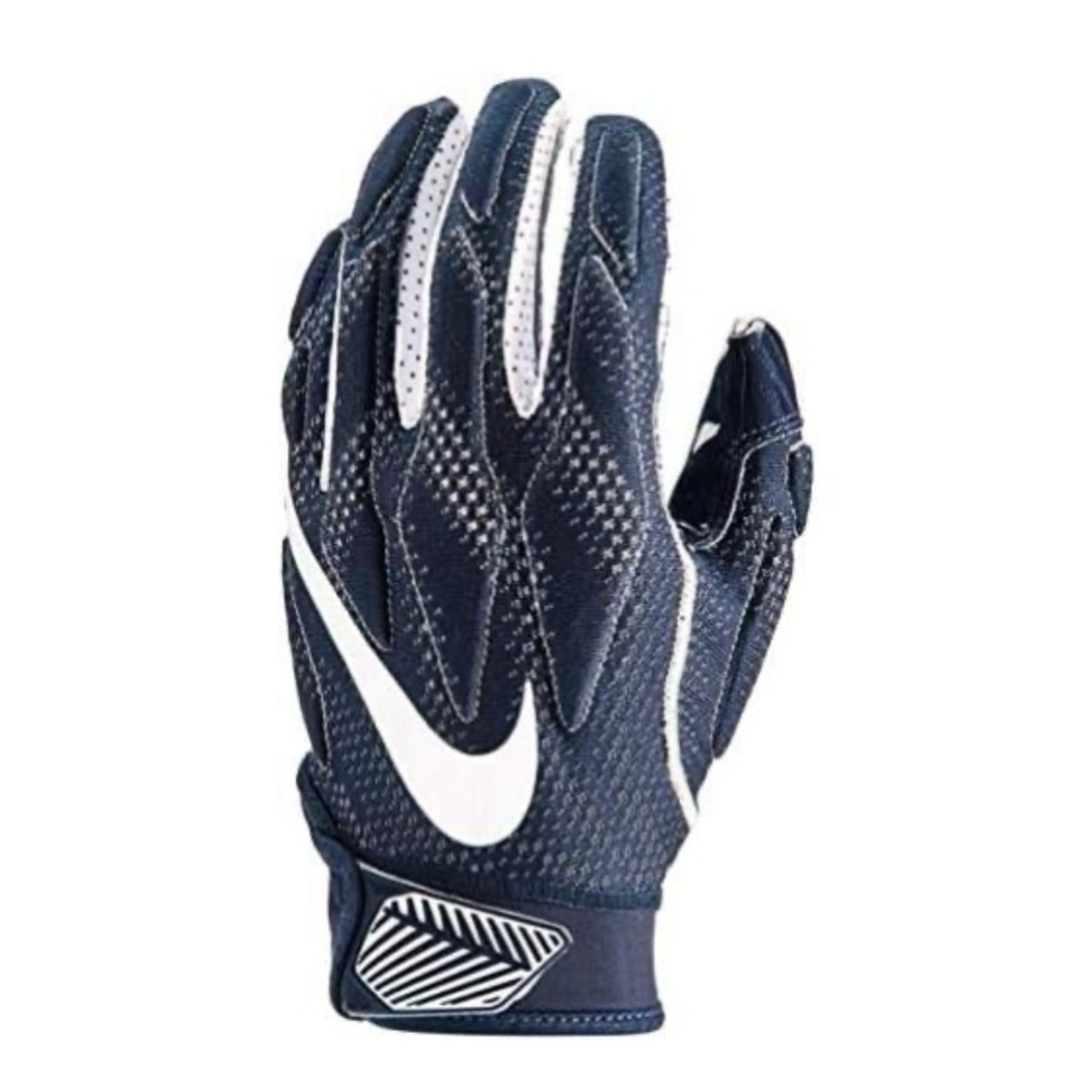 Nike Youth Superbad 4.5 Football Gloves (College Navy/College Navy/White, Small)